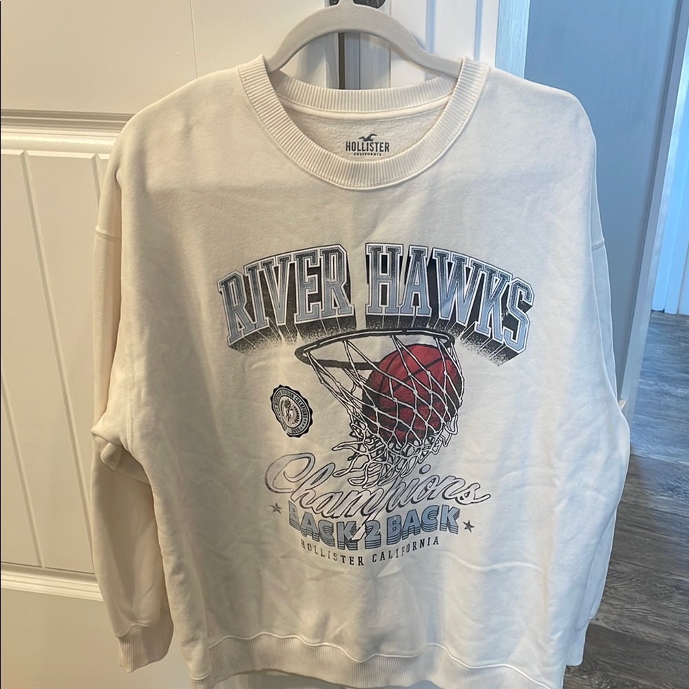 Hollister Cream River Hawks Champions Sweatshirt